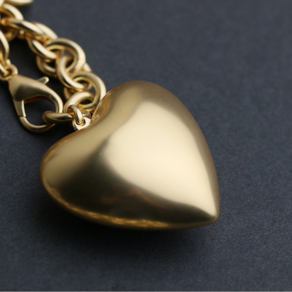 Roxanne Assoulin The Puffy Heart Necklace in Gold - Picture 6 of 7